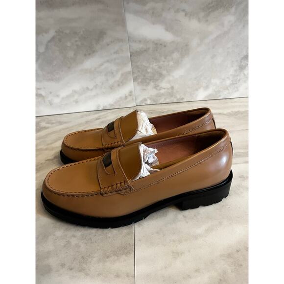 Free People Women’s Liv Penny Loafers Slip On Camel Size 8 Leather Upper NIB - Picture 3 of 8